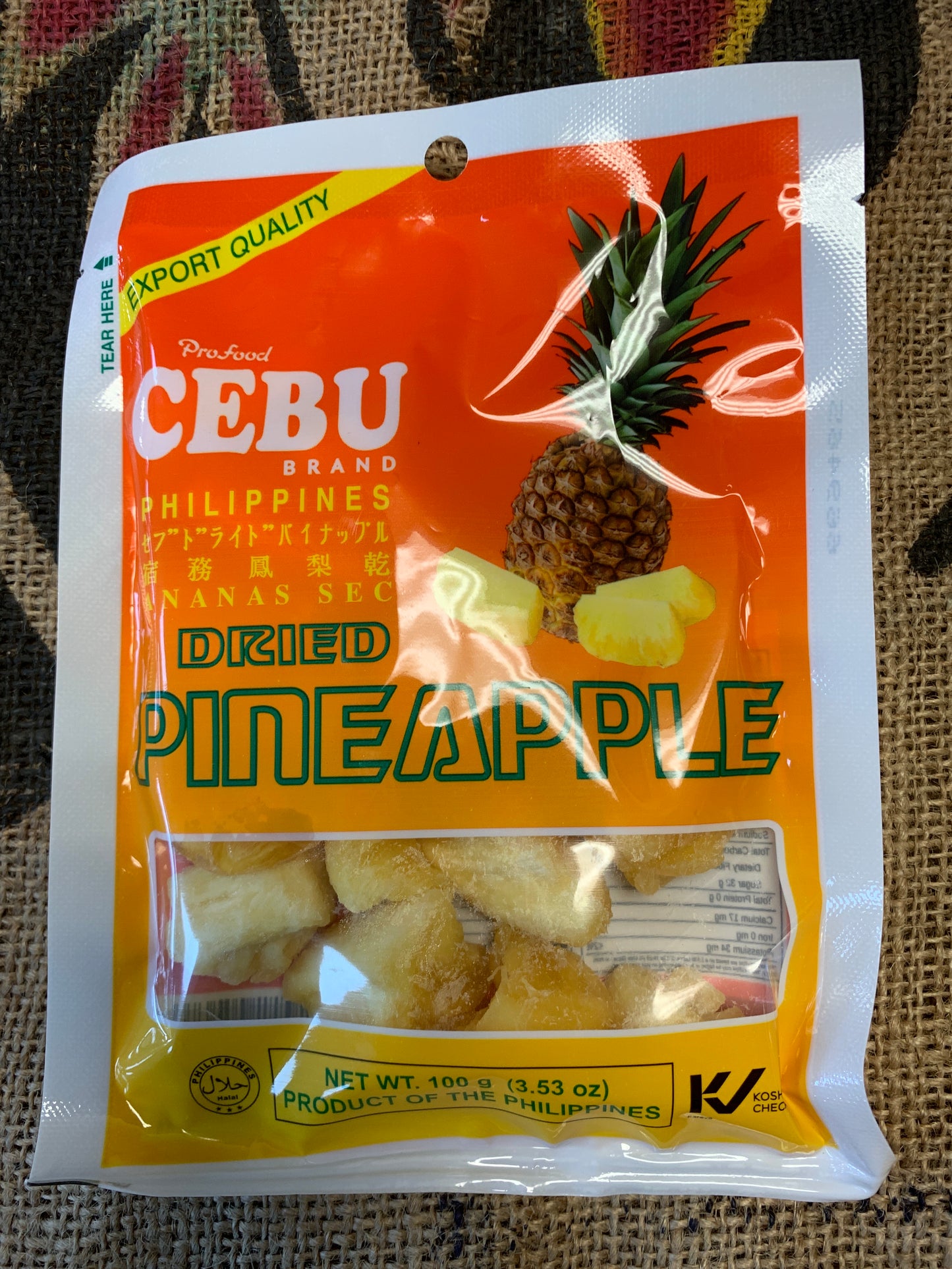 Cebu dried Pineapple 100g