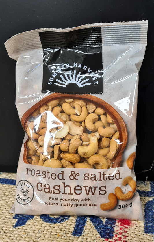 Summer Harvest Roasted & Salted Cashews 300g