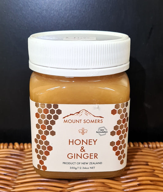 Mount Somers Honey & Ginger 350g