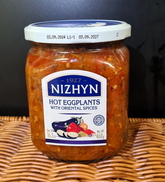 Nizhyn Hot Eggplants with Oriental Spices 460g