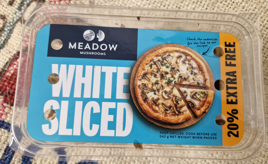 WHITE BUTTON SLICED MUSHROOMS -240gr