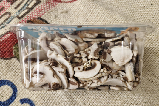 WHITE BUTTON SLICED MUSHROOMS -240gr