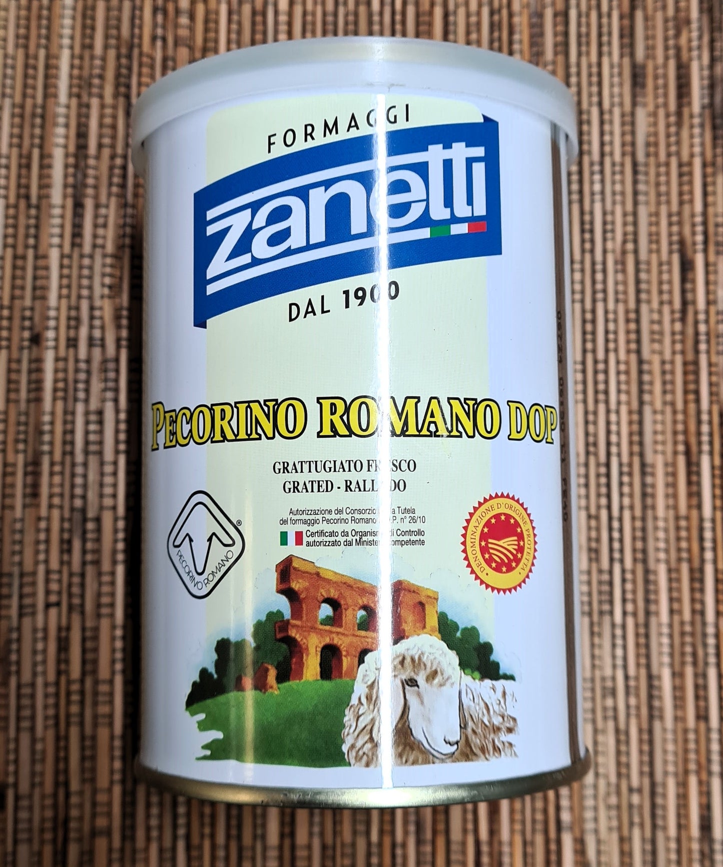 Cheese Pecorino Romano Grated 160gm Zanetti