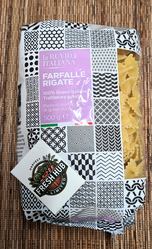 La Ruvida Farfalle Rigate Pasta 500g